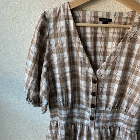 Ann Taylor Midi Plaid Dress! - Picture 3 of 7
